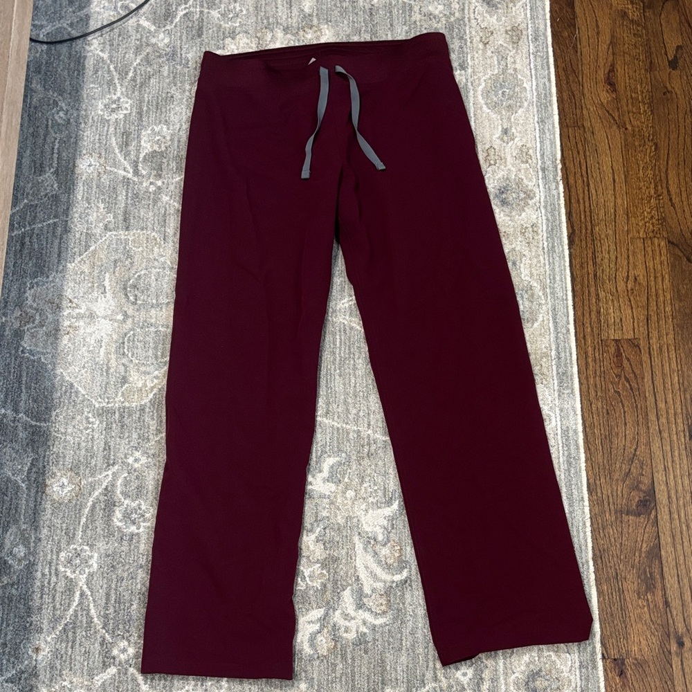Figs Burgundy Technical Collection Pants